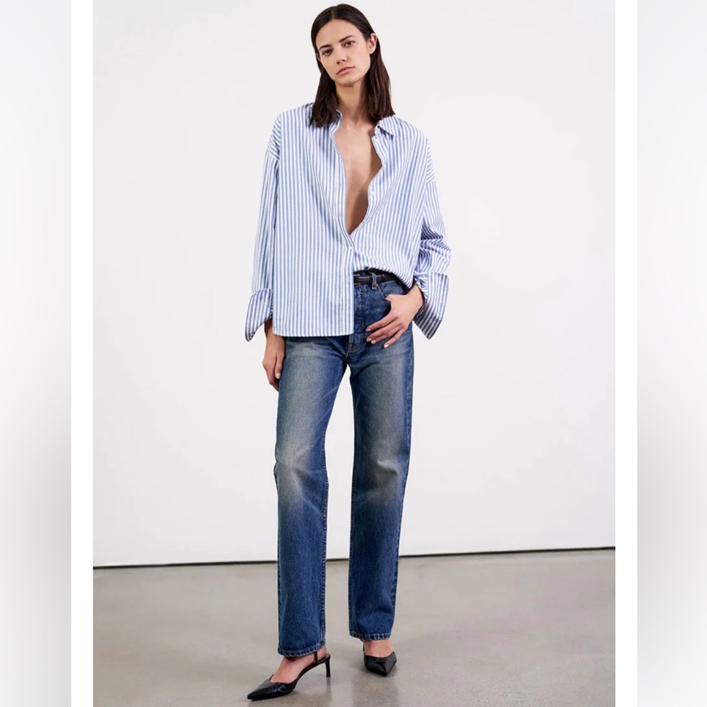 Nili Lotan Smith straight leg jeans in Debbie wash - Picture 1 of 8